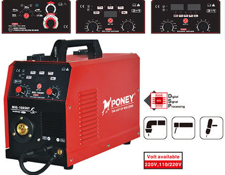 Omschakelaar Synergic 3 in 1 Mig-Lasser 20A-160A met Krachtige IGBT-Transistor