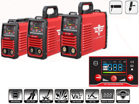 Stijfheidslcd Machine van het de Krachtlassen van de Vertonings de Intelligente Boog IGBT 1.65.0mm Elektrode Soldar